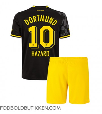 Borussia Dortmund Thorgan Hazard #10 Udebanetrøje Børn 2022-23 Kortærmet (+ Korte bukser)